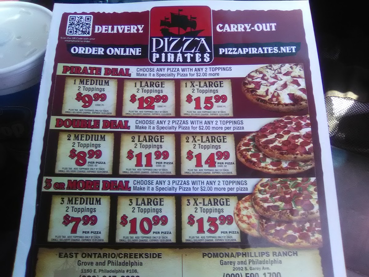 Pizza Pirates Menu - Image 6